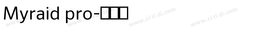 Myraid pro字体转换